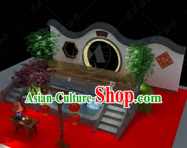 China Traditional Courtyard Arrangement New Year Lamp Decorations Lamplight Stage Display Lanterns
