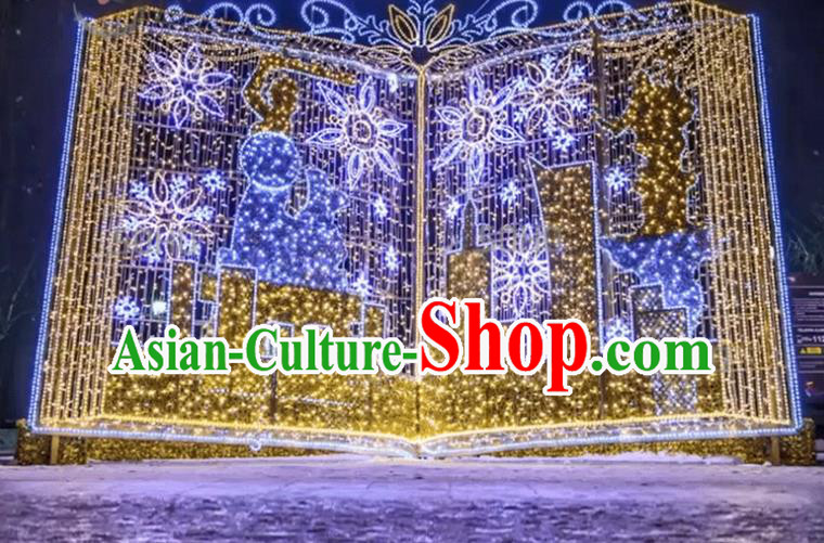 Traditional Christmas LED Lights Show Lamps Decorations Stage Lamplight Display Lanterns