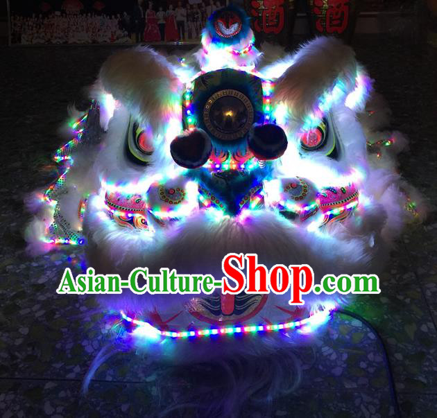 Top Grade Chinese Traditional LED Light Lion Head Professional Lion Dance Costumes Complete Set