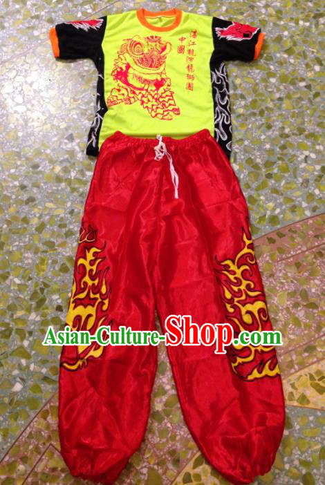 Chinese Traditional Professional Lion Dance Costumes for Men