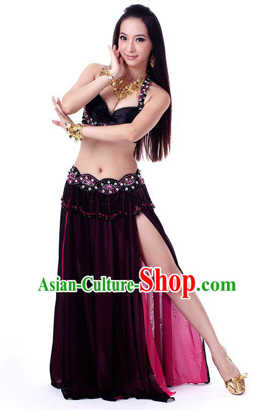 Traditional Indian Belly Dance Black Dress India Oriental Dance Clothing for Women