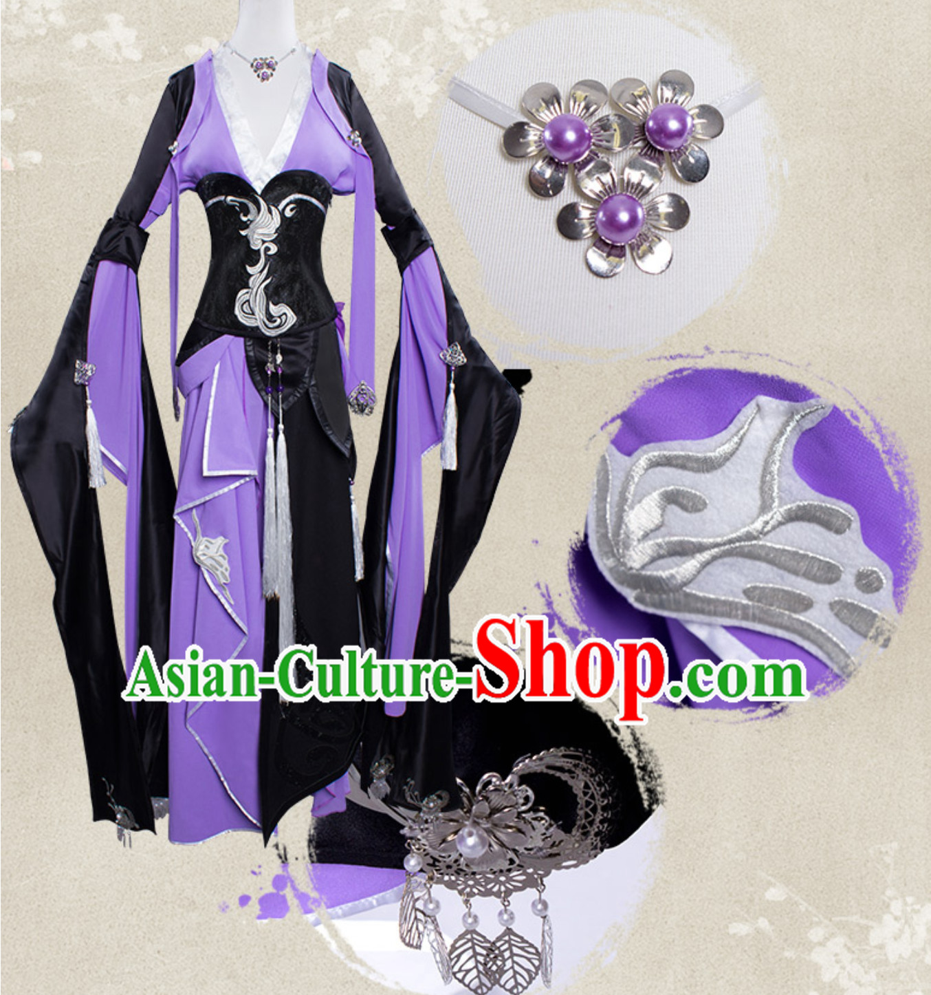Asian Sexy Chinese Style Future Warrior Anime Costumes Superhero Costume Complete Set