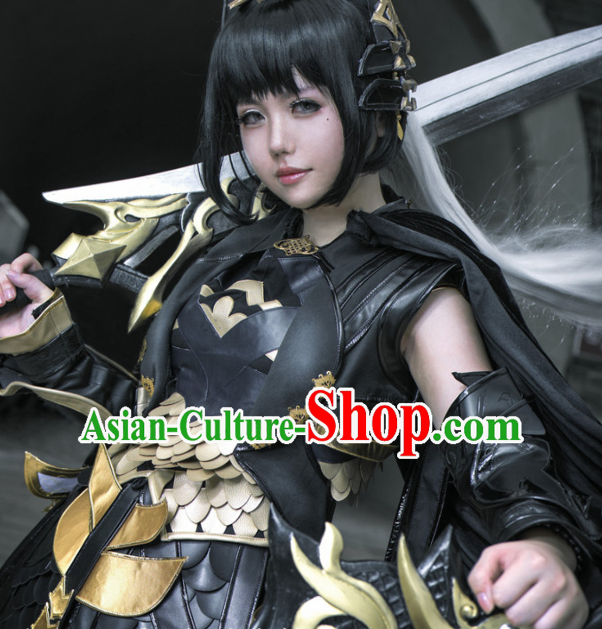 Asian Warrior Chinese Japanese Style Sexy Superhero Costume