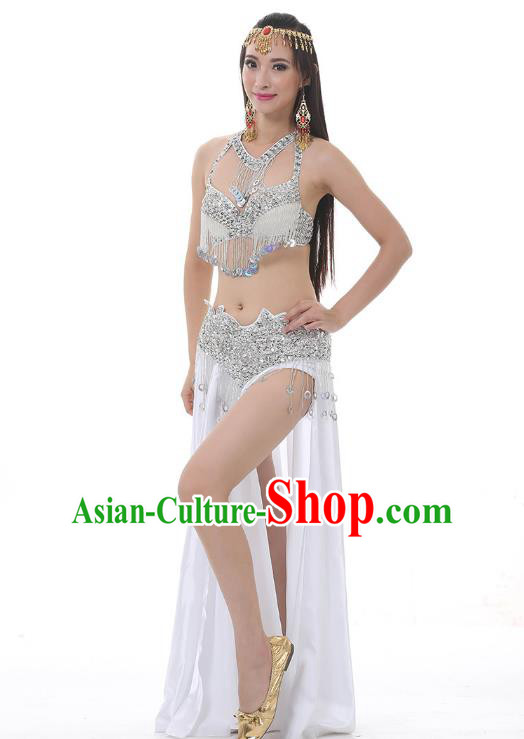 Indian Traditional Costume Tassel Dress Oriental Dance Belly Dance Stage Performance Clothing for Women