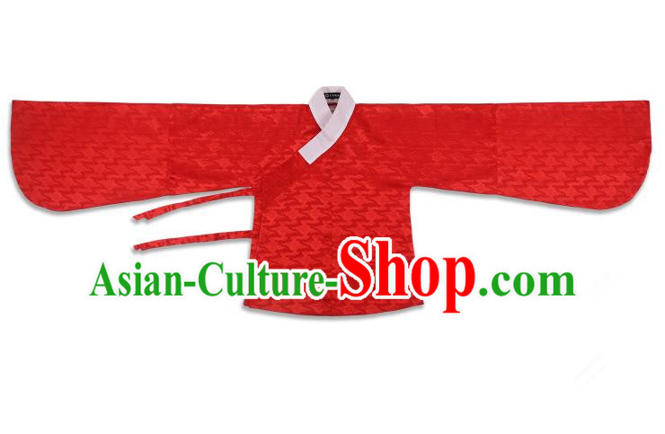 Chinese Ancient Ming Dynasty Costume Palace Lady Red Blouse Hanfu Clothing for Women