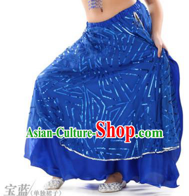 Asian Indian Children Belly Dance Royalblue Bust Skirt Raks Sharki Oriental Dance Clothing for Kids