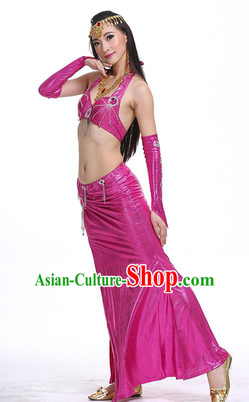 Egypt Belly Dance Rosy Dress India Raks Sharki Oriental Dance Clothing for Women