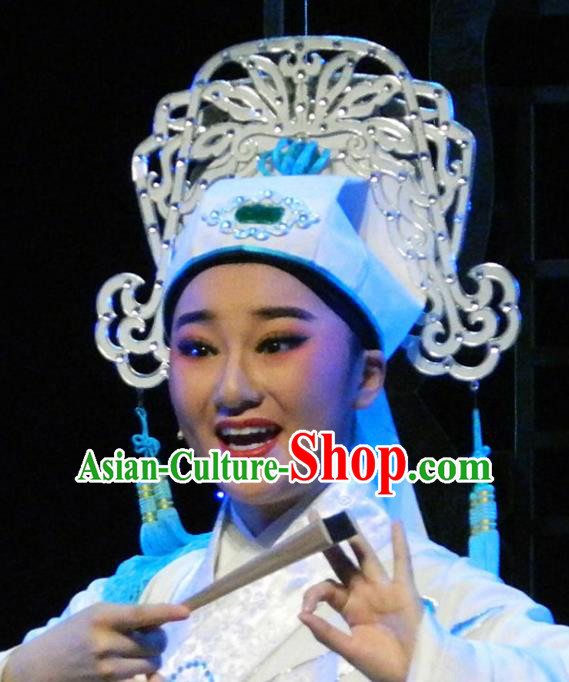 Traditional Chinese Beijing Opera Scholar Young Men Hats Peking Opera Niche Headwear