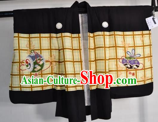 Japanese Traditional Yukata Robe Clothing Japan Samurai Haori Kimonos for Kids