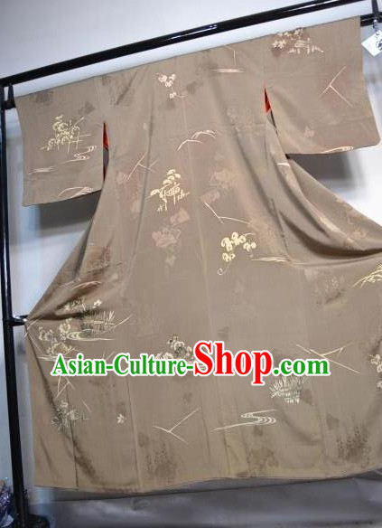 Japanese Traditional Coffee Yukata Japan Samurai Haori Kimonos Robe Clothing for Men