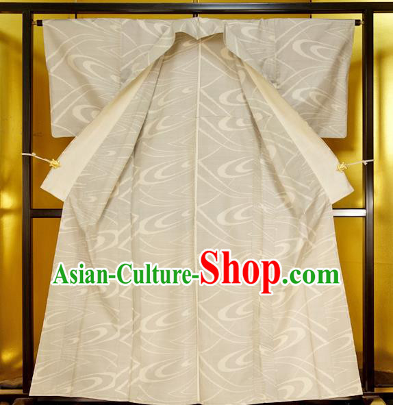 Japan Traditional Furisode Kimonos Costume Japanese White Yukata Dress for Women