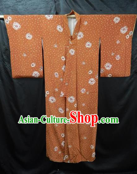 Japanese Traditional Light Tan Yukata Robe Japan Samurai Haori Kimono Clothing for Men