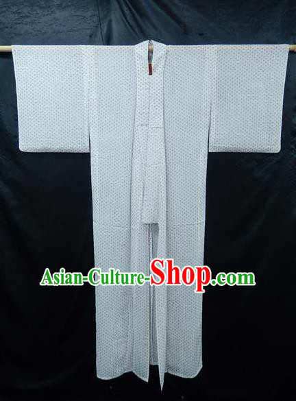 Japanese Traditional White Yukata Robe Japan Samurai Haori Apparel Kimono Clothing for Men