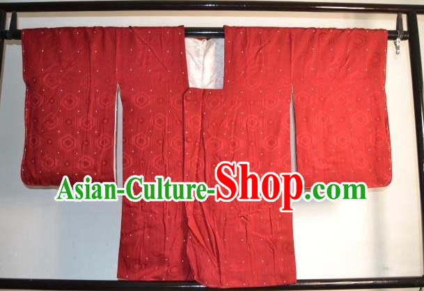 Japanese Traditional Red Hakama Kimono Japan Haori Shirts Apparel Yukata Costume for Men