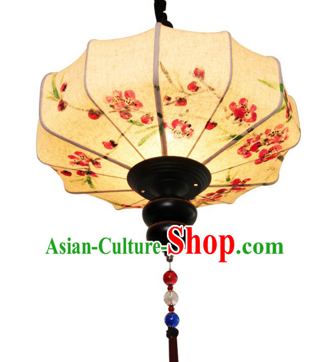 Handmade Traditional Chinese Lantern Ceiling Lanterns Hand Painting Linen Lanern New Year Lantern