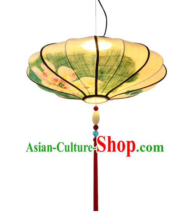 Handmade Traditional Chinese Ancient Palace Lantern Ceiling Lanterns Hanging Lotus Lanern