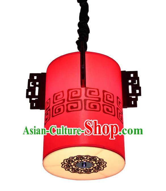 Traditional Chinese Ancient Palace Red Lantern Sheepskin Ceiling Lanterns Hanging Lanern