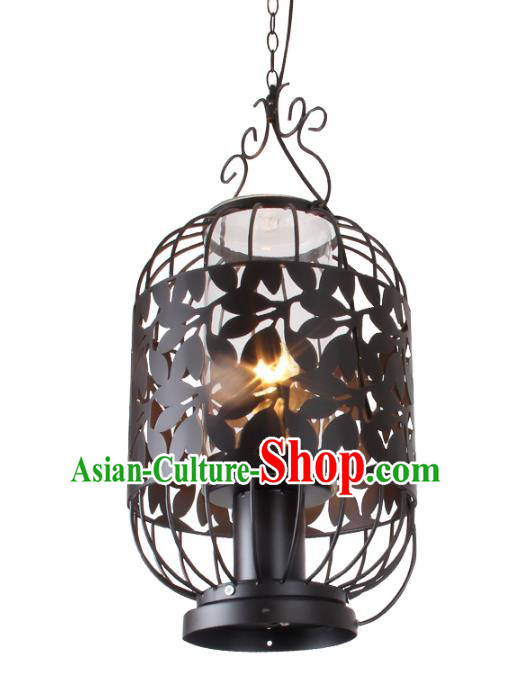 Traditional Chinese Ancient Palace Lantern Iron Ceiling Lanterns Hanging Lanern