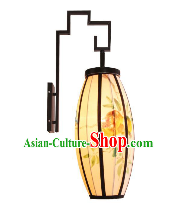 Handmade Traditional Chinese Lantern Wall Lamp Hand Painting Lantern