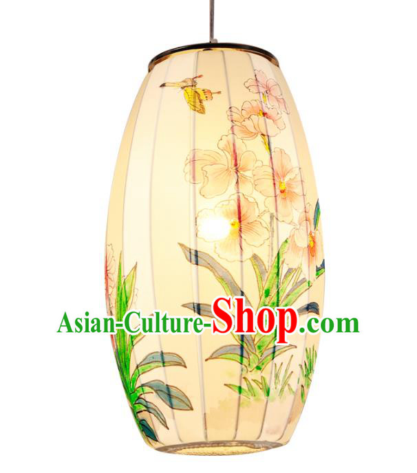 Traditional Chinese Ancient Palace Lantern Hand Painting Ceiling Lanterns Hanging Lanern