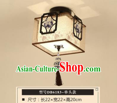 Traditional Chinese Handmade Lantern Classical Square Ceiling Lamp Ancient Lanern