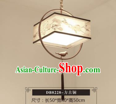 Asian China Traditional Handmade Bronze Lantern Classical Hanging Lamp Ancient Palace Ceiling Lanern