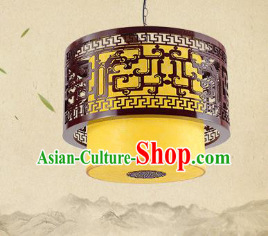 Asian China Traditional Handmade Lantern Palace Wood Lanterns Ceiling Lamp Ancient Lanern