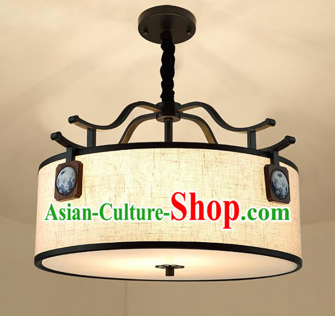 Traditional China Handmade Round Lantern Ancient Lanterns Palace Ceiling Lamp