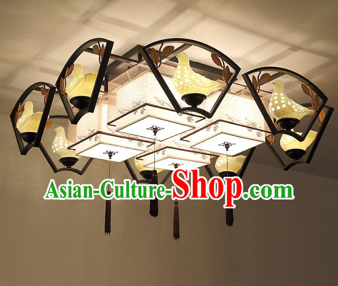 Traditional China Handmade Pigeon Lantern Ancient Lanterns Palace Ceiling Lamp