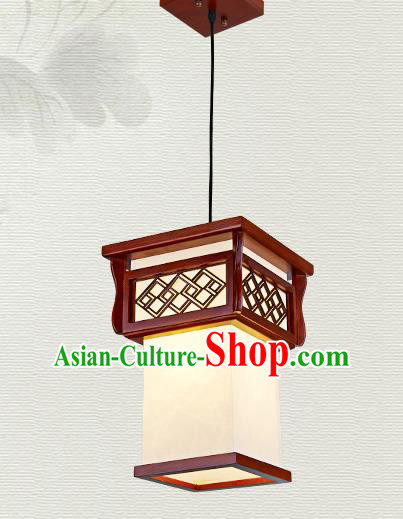 China Traditional Handmade Ancient Hanging Lantern Palace Lanterns Wood Ceiling Lamp