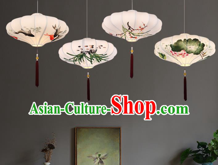 Traditional China Handmade Lantern Ancient Hanging Lanterns Palace Ceiling Lamp