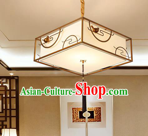 Traditional China Handmade Lantern Ancient  Square Hanging Lanterns Palace Ceiling Lamp