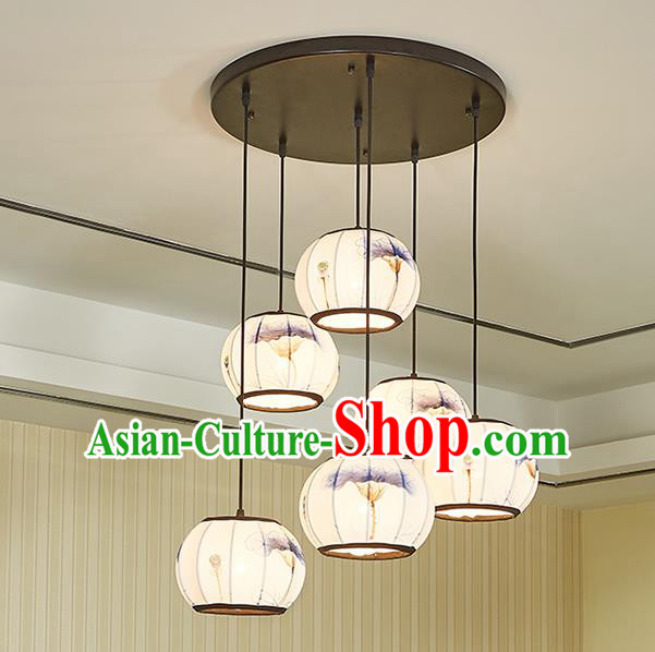 Traditional China Handmade Lantern Ancient Hanging Lanterns Palace Ceiling Lamp