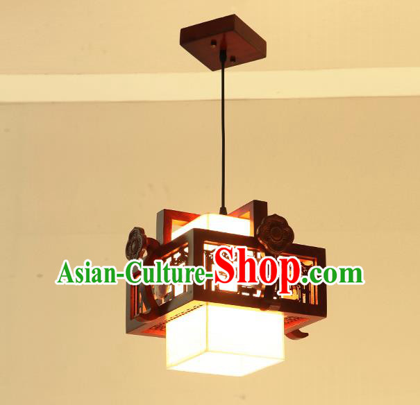 China Traditional Handmade Ancient Wood Hanging Lantern Palace Lanterns Ceiling Lamp