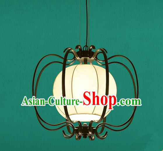 Traditional China Handmade Lantern Ancient Hanging Iron Lanterns Palace Ceiling Lamp