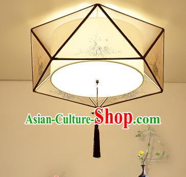 Traditional China Handmade Lantern Ancient Printing Hanging Lanterns Palace Ceiling Lamp