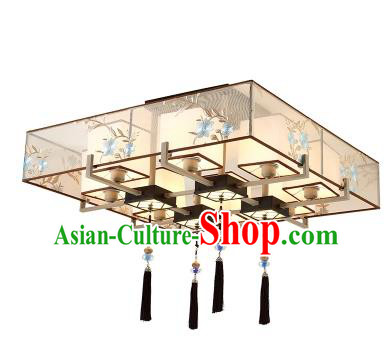 Traditional China Handmade Lantern Ancient Embroidered Lanterns Palace Ceiling Lamp