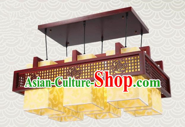 China Traditional Handmade Lantern Ancient Lanterns Palace Six-pieces Ceiling Lamp