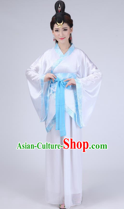 Chinese Ancient Princess Historical Costume Han Dynasty Embroidered Hanfu Dress for Women