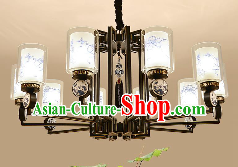 Traditional China Handmade Lantern Ancient Printing Lanterns Palace Ceiling Lamp