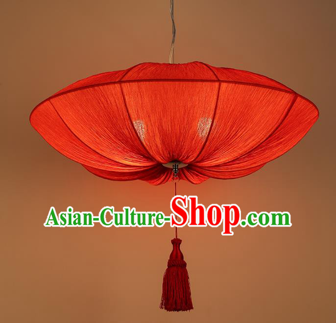 Traditional China Handmade Lantern Ancient New Year Red Hanging Lanterns Palace Ceiling Lamp