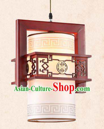 China Handmade Parchment Lantern Traditional Wood Lanterns Palace Hanging Lamp