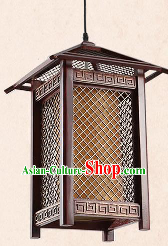 China Handmade Parchment Lantern Traditional Lanterns Wood Palace Hanging Lamp