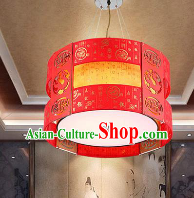 China Handmade Ceiling Lantern Traditional Hanging Red Lanterns Palace Lamp