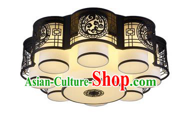 China Handmade iron Black Ceiling Lantern Traditional Ancient Lanterns Palace Lamp