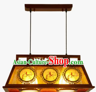 China Handmade Ceiling Lantern Traditional Ancient Two-Lights Lanterns Palace Lamp