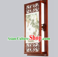 Asian China Handmade Wall Lanterns Traditional Chinese Ancient Lamp Printing Bamboo Palace Lantern