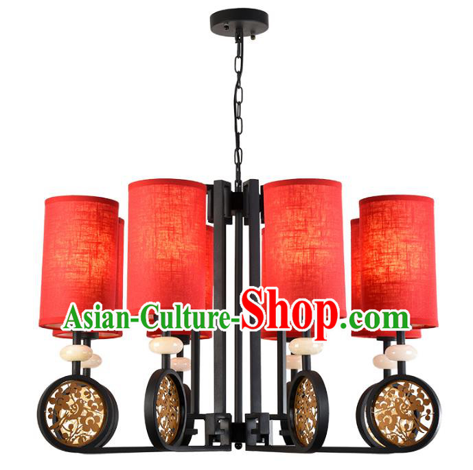 China Handmade Jade Hanging Lantern Traditional Ancient Lanterns New Year Palace Ceiling Lamp