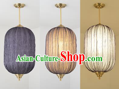 China Handmade Lantern Traditional Lanterns Grey Hanging Lamp Palace Ceiling Lamp