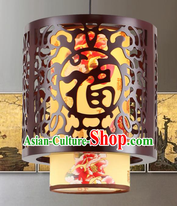 Asian China Handmade Yellow Parchment Lantern Traditional Ancient Ceiling Lamp Hanging Palace Lanterns